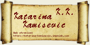 Katarina Kamišević vizit kartica